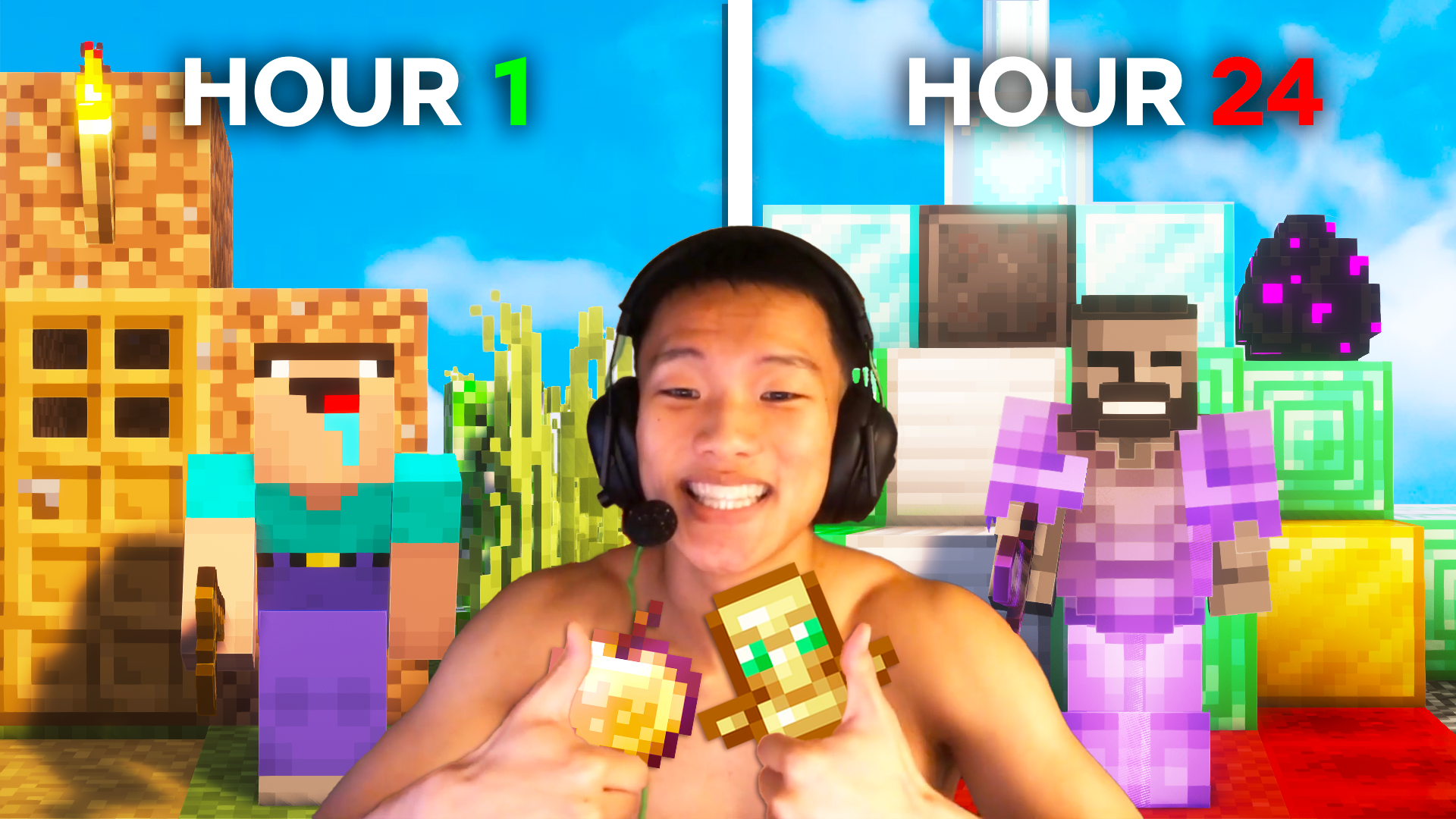 Minecraft Hardcore Challenge Thumbnail